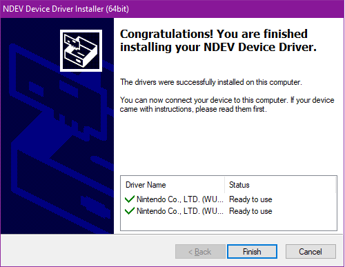 drivers successfully installed